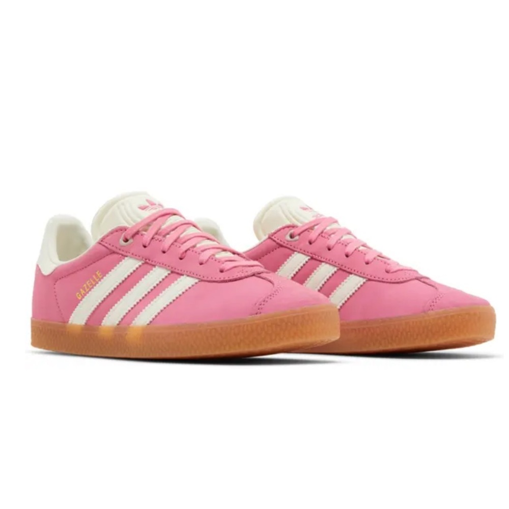 Adidas Gazelle Indoor Sneakers in Pink and Ivory